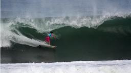 David Rutherford surfs Zicatela Tube