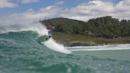 Lee Ann Curren surfs Spain