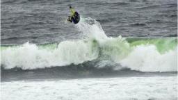 Jay Quinn at Thurso East in Scotland
