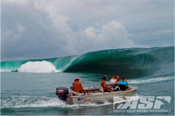 Massive Barrel at Teahupo'o