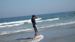 Rye Beach skimming