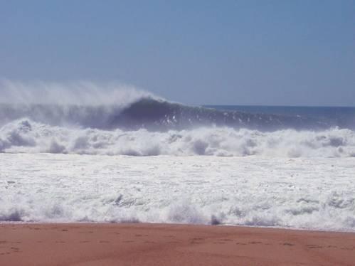 Nazare Beach Surfing Photo
