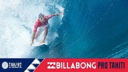 Jeremy Flores Earns Day 2 High Score With 9.77 Barrel - Billabong Pro Tahiti 2017