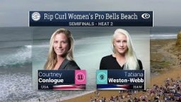 2016 Rip Curl Women’s Pro Bells Beach: Semifinal 2 Video