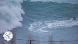 Justine Dupont Carves Up A Giant Nazare Wall