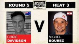 Rip Curl Pro 2011 R5, H3 - Chris Davidson vs Michel Bourez