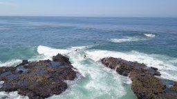 Dylan Graves, Wyatt McHale, Shama Beckford And Evan Mock Thread The Needle At A Sketchy OC Reef