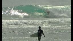 surfing in a tropical paradise 