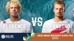 John John Florence Vs. Kolohe Andino - FINAL - Drug Aware Margaret River Pro 2017
