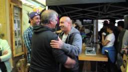 Jordy Smith, Bobby Martinez and Roy Powers at a rockstar signing session by Team O'Neill