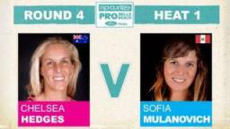 Rip Curl Pro 2011 R4, H1 - Chelsea Hedges vs Sofia Mulanovich