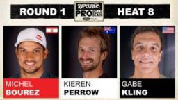Rip Curl Pro 2011 Michel Bourez vs Kieren Perrow vs Gabe Kling R1, H8