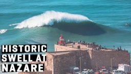 Massive North Atlantic Swell Continues To Pump, Nazare Reaches Historic Proportions!!
