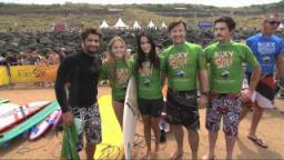 Backstage at the Roxy Pro 2011 - CHARITY SURF