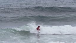 Evan Brownell Surfing Barbados