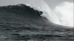 Mick Fanning surfing heaving barrels in early 2012
