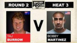 Rip Curl Pro 2011 Taj Burrow vs Bobby Martinez R2, H3