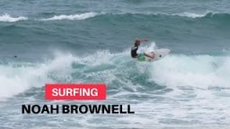 Grom Noah Brownell Surfing Barbados