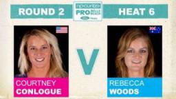 Rip Curl Pro 2011 Courtney Conlogue vs Rebecca Woods R2, H6