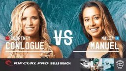 Courtney Conlogue Vs. Malia Manuel - FINAL - Rip Curl Pro Bells Beach W 2019