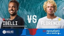 Caio Ibelli Vs. John John Florence - Semifinals, Heat 1 - Rip Curl Pro Bells Beach 2017