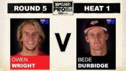 Rip Curl Pro 2011 R5, H1 - Owen Wright vs Bede Durbidge