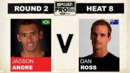 Rip Curl Pro 2011 Jadson Andre vs Daniel Ross R2, H8