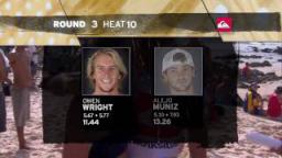 Owen Wright vs Alejo Muniz - 2011 Quiksilver Pro Australia