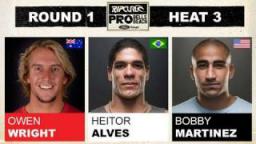Rip Curl Pro 2011 Owen Wright vs Heitor Alves vs Bobby Martinez R1, H3