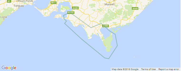 Mid East Victoria surf map