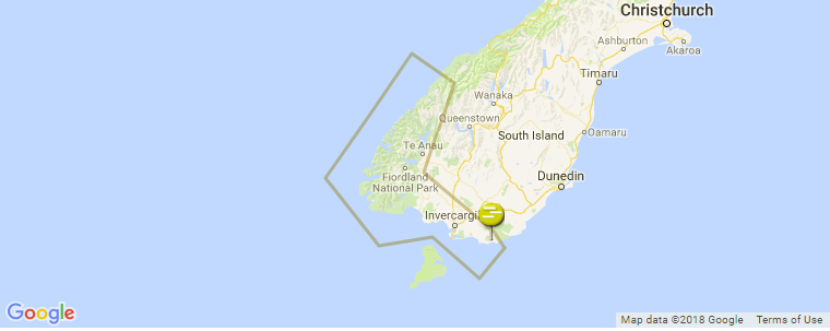 Southland surf map