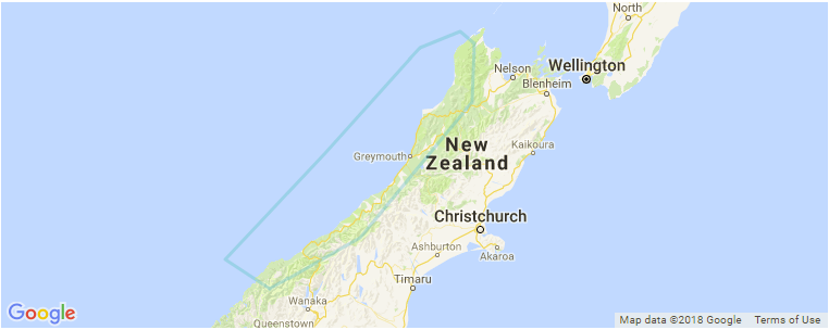 West Coast surf map