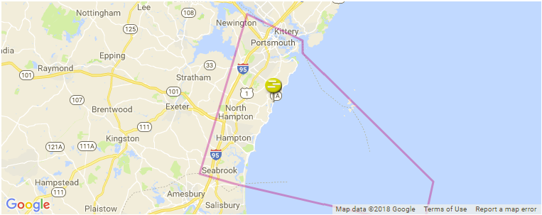 New Hampshire surf map