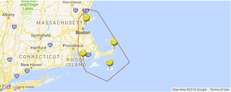 Massachusetts surf map