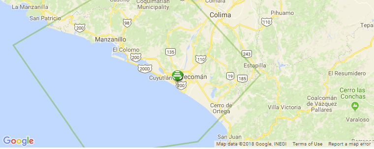 Colima surf map