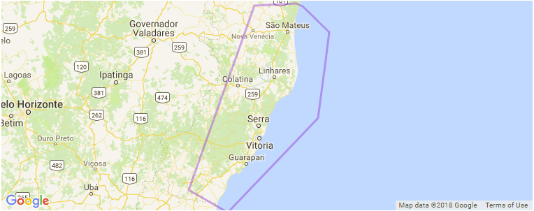 Espirito Santo surf map