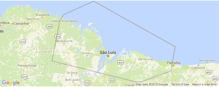 Maranhao surf map