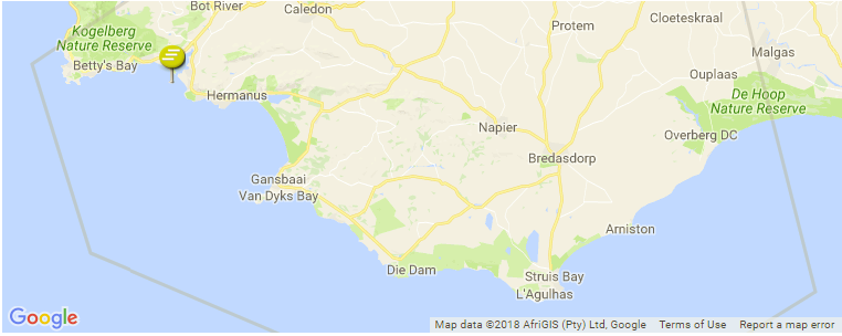 Southern Cape surf map