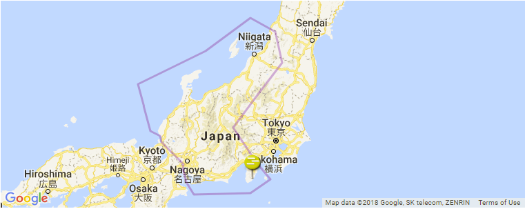 Chubu surf map