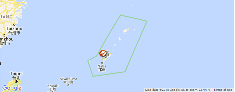 Okinawa surf map
