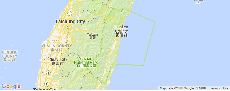 Hualien surf map
