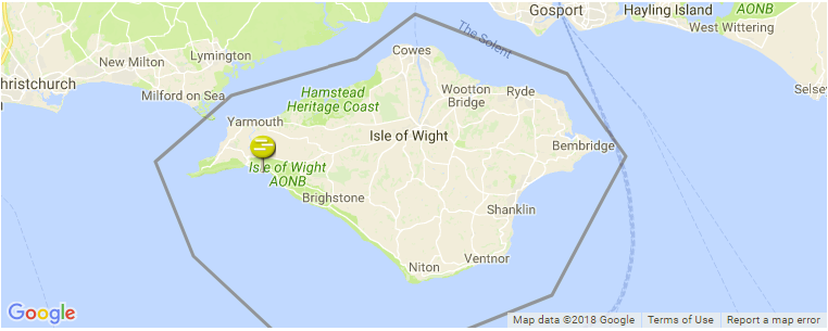 Isle of Wight surf map