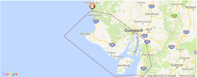 Guayas surf map