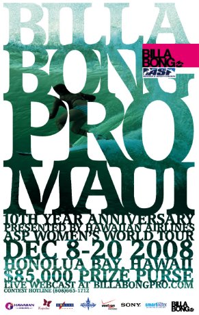 Billabong Pro Maui 2008 Poster