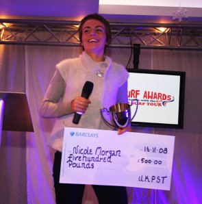 Nicole Morgan Collects UK Pro Tour Womens Award