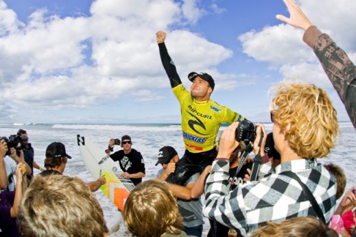 Joel Parkinson Celebrates Rip Curl Pro Bells Beach Victory
