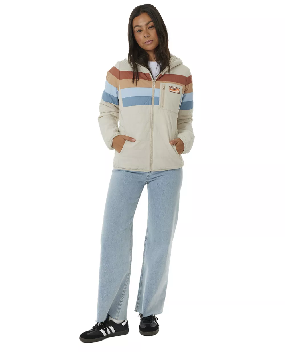 Rip Curl Anti-series Revival Tech Jacket In Vintage White