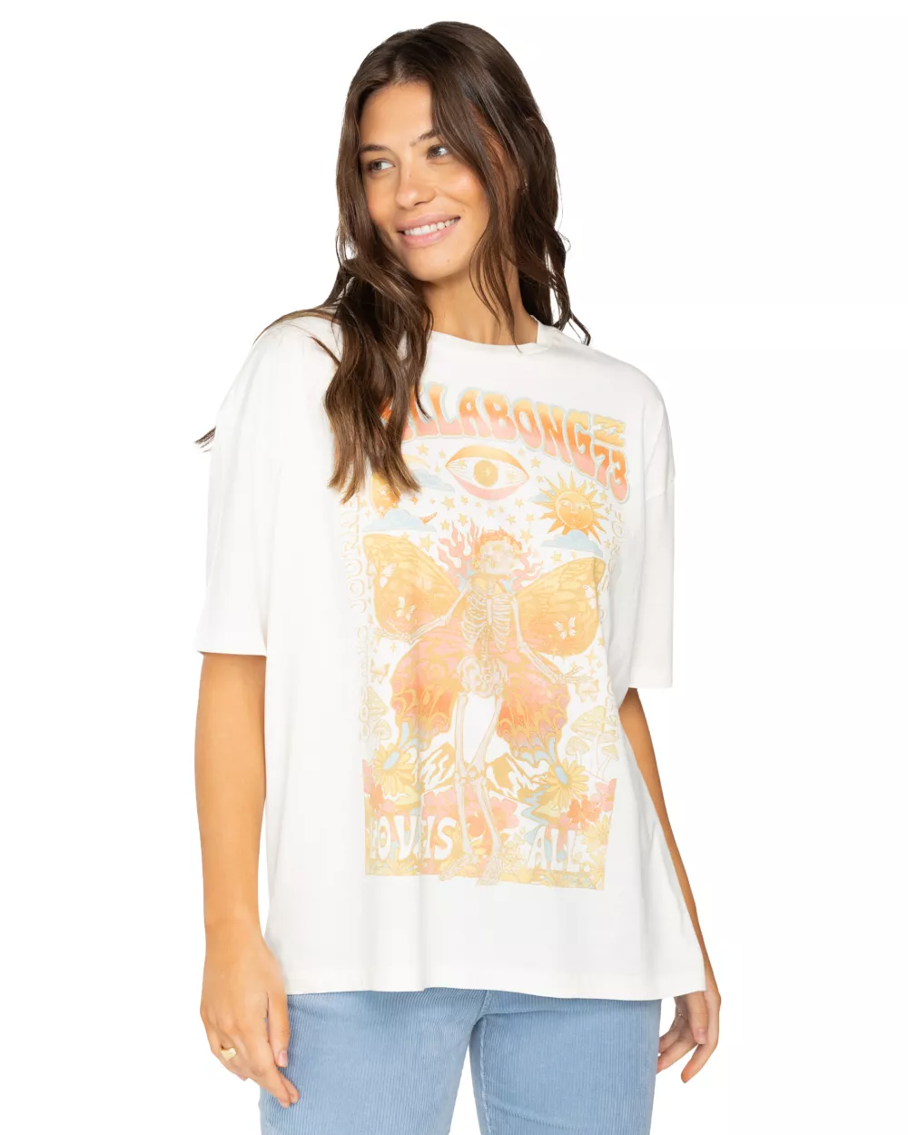 Billabong  Love Is All T-shirt In Salt Crystal