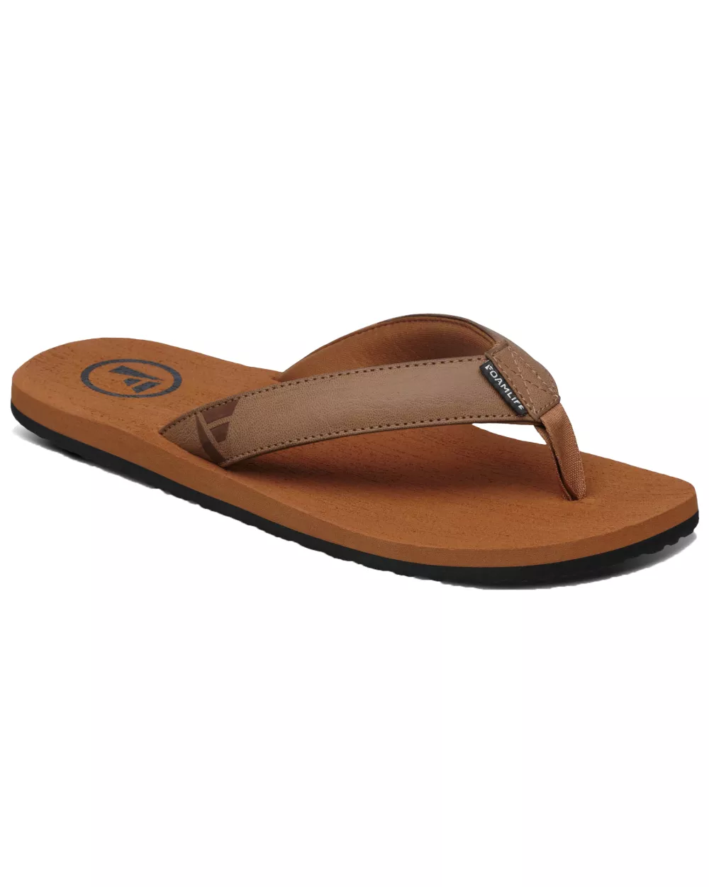Foamlife  Seales Mens Flip Flops In Tan & Tan