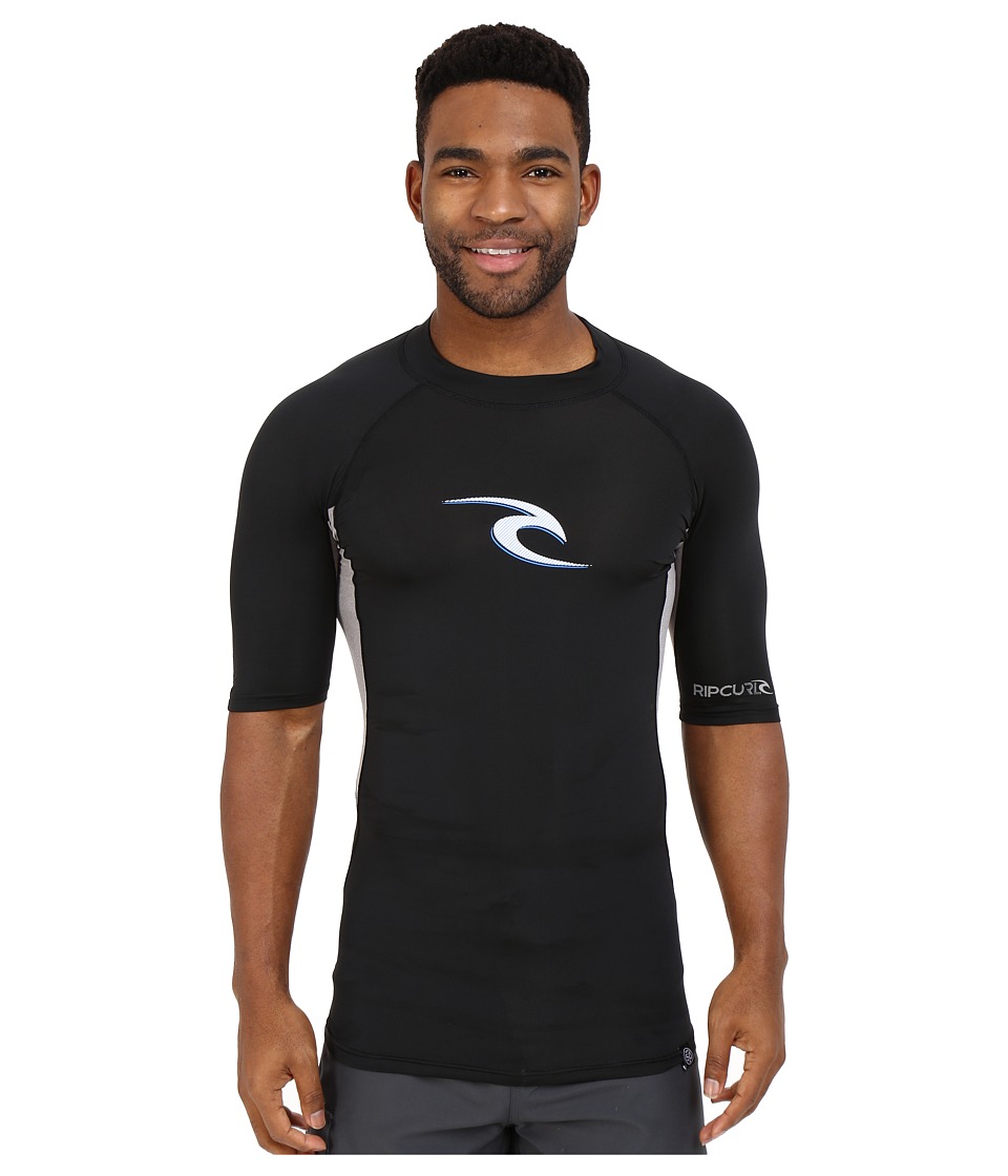 Rip Curl Wave Short Sleeve Rashguard (black)